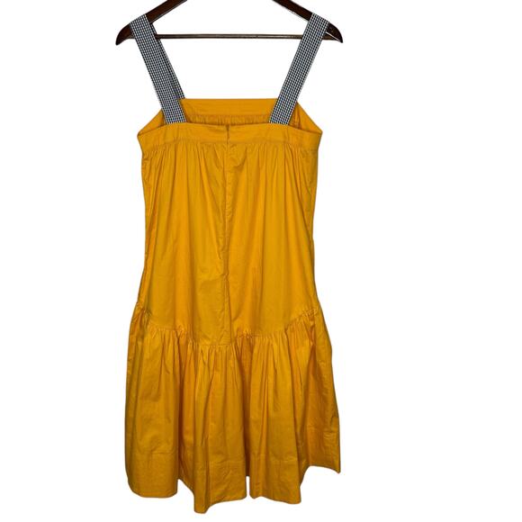 English Factory Shade High Low Midi Dress Gingham Strap Drop Waist size Small - Picture 5 of 7